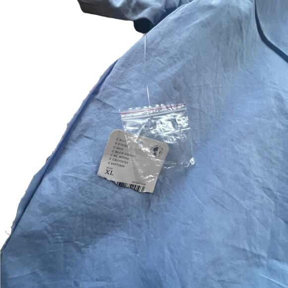 NWT Free People blue Hawaiian top button down spring summer tropical floral XL - Picture 12 of 12